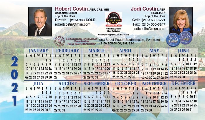 Real Estate Jumbo Postcard Calendars